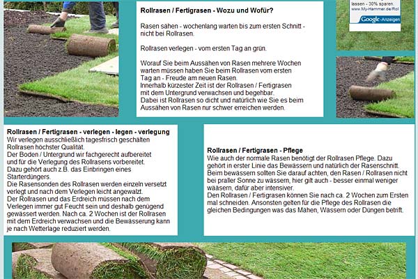 Thomas Orthey Hattert Westerwald - Verlegung und Verkauf von Rollrasen - Fertigrasen - Rollrasen verlegen - legen - Rollrasenpflege - Fertigrasenpflege - Rollrasenverlegung die beste Alternative zum Rasens�en - 